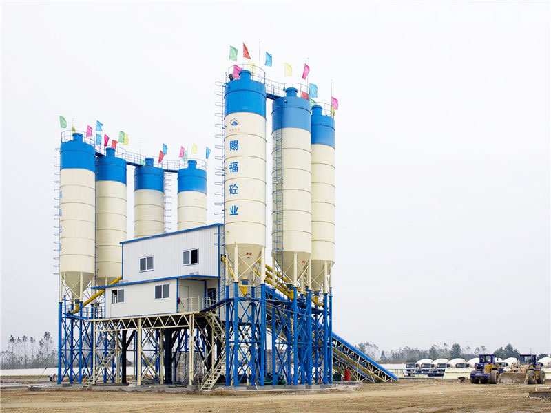 different types of concrete batching plants