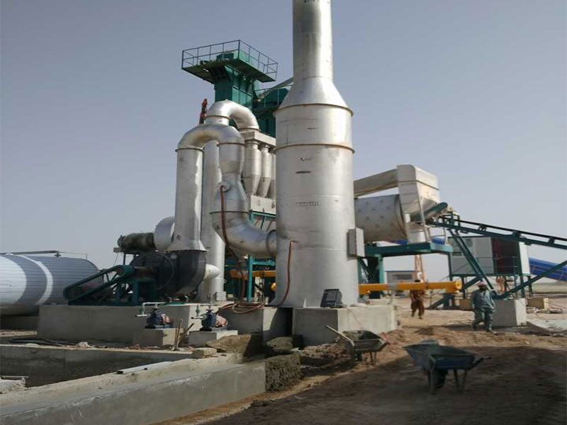 continuous asphalt mixing plant