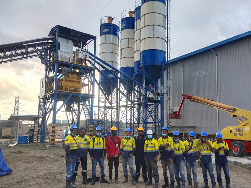 120m3 concrete batching plant