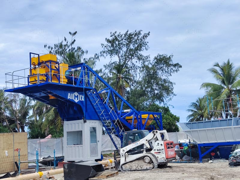 Mobile Type Ready Mix Concrete Plant