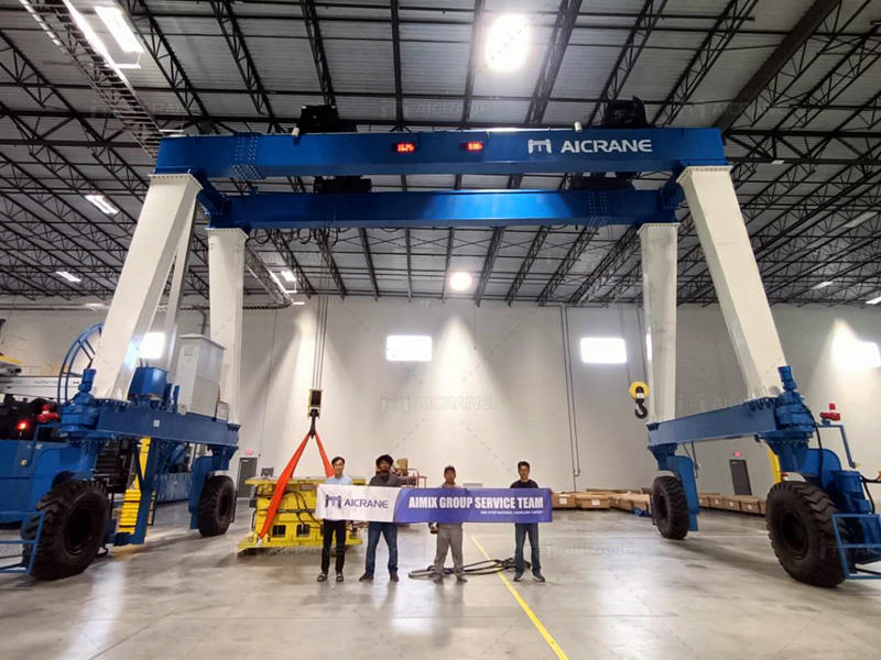Double Girder Gantry Crane with Rubber Tires