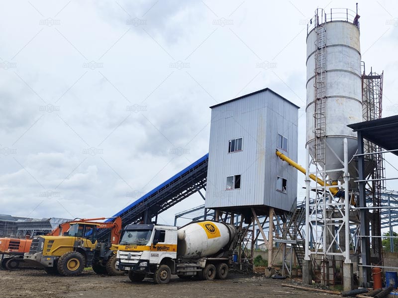 Stationary Concrete Plant in the Philippines